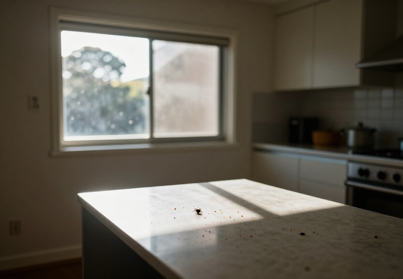 Rodent droppings and nesting material in a Glendenning roof space